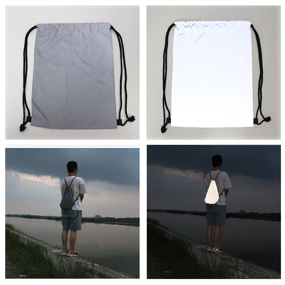 

Adjustable High Visibility Reflective Bicycle Bag Pannier Cycling Hydration Bike Backpack Running Hiking Shoulder Bag