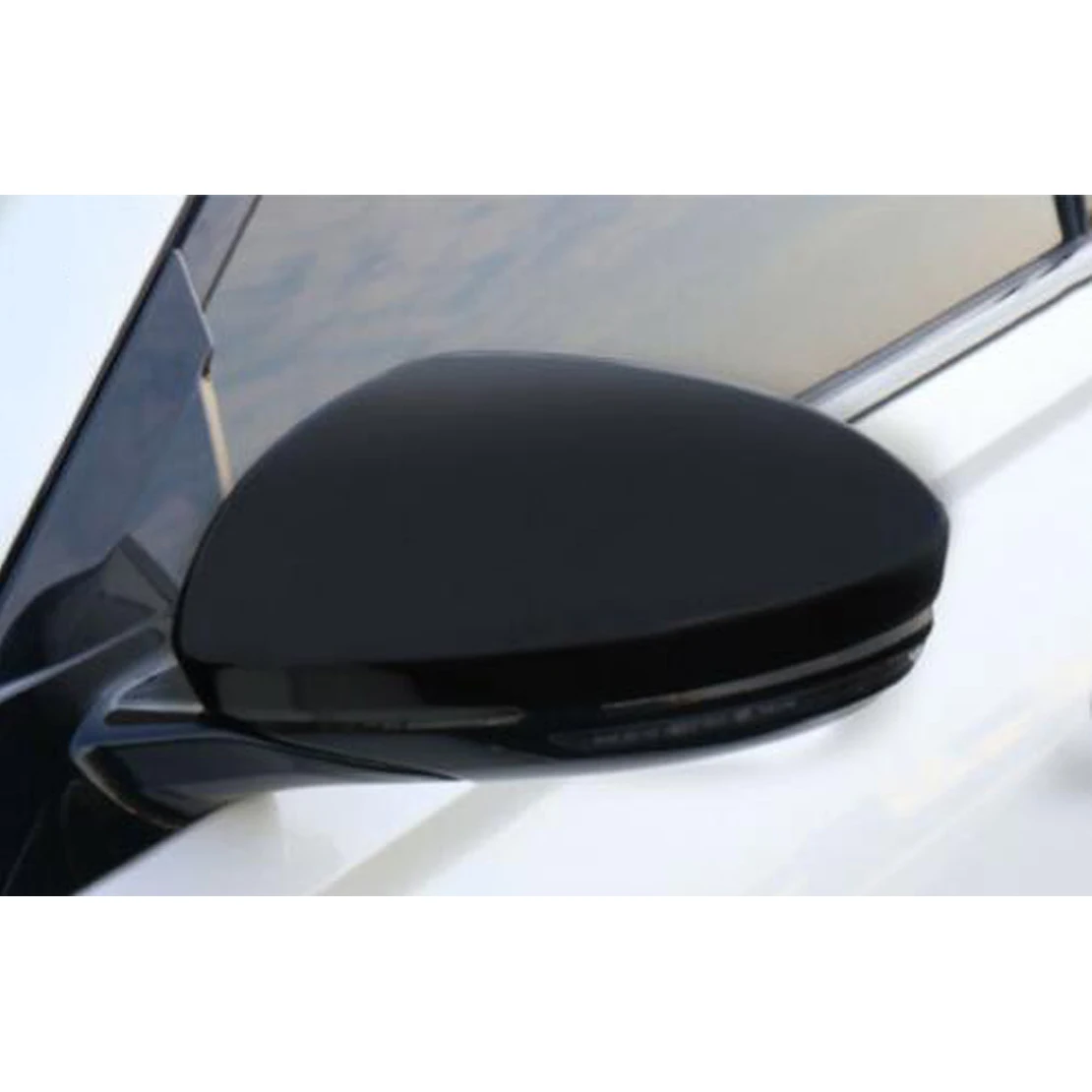 1 Pair Car Left Right Side Rear View Door Mirror Cover Trim Cap Gloss Black Fit for Nissan Altima 2021 2020 2019