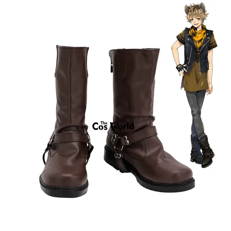 

Twisted Wonderland Ruggie Bucchi Games Customize Cosplay Flat Shoes Boots