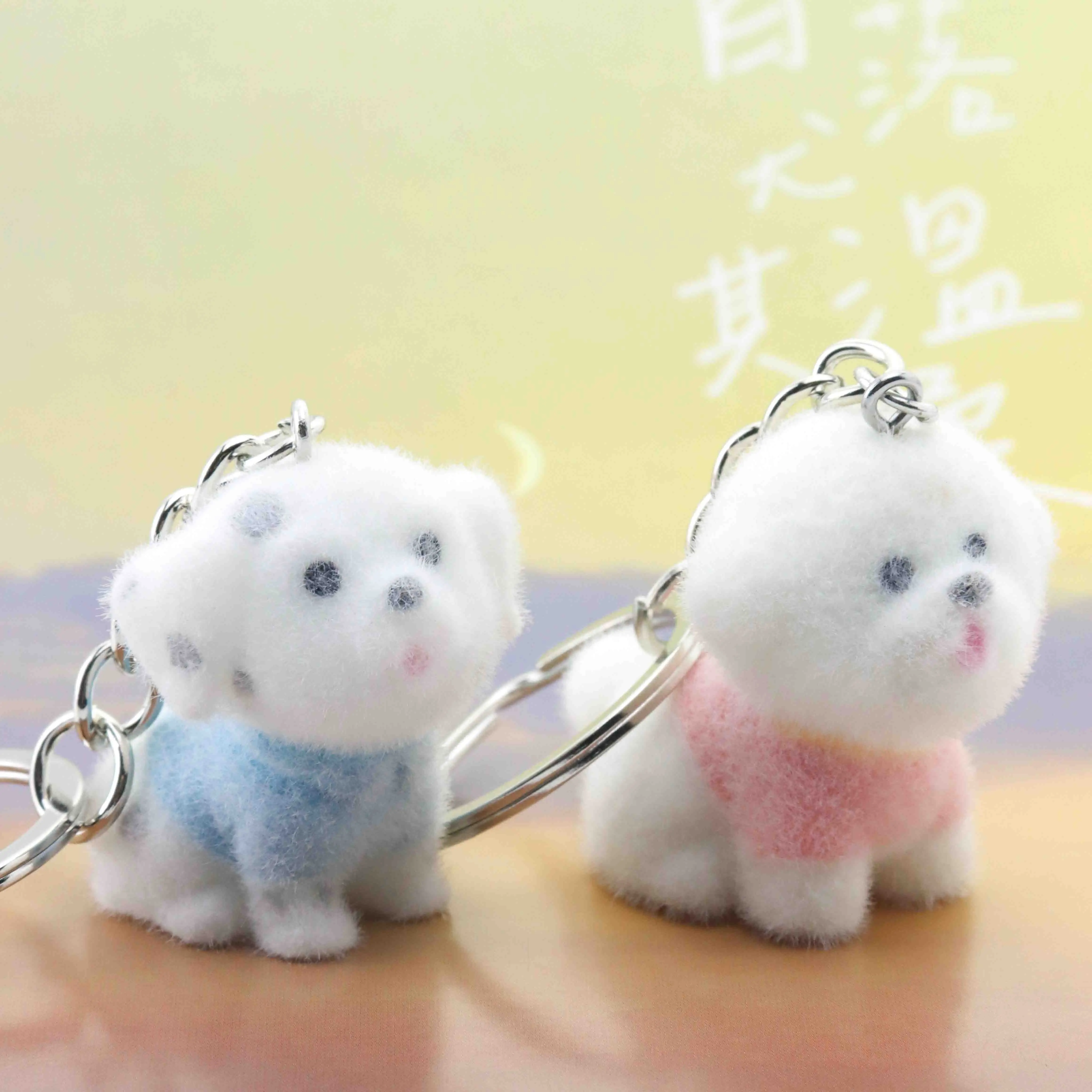 1 قطعة يتدفقون الراتنج السحر الكرتون جرو المفاتيح مجوهرات لصنع DIY بها بنفسك الديكور الأمتعة محفظة قلادة صغيرة مجوهرات