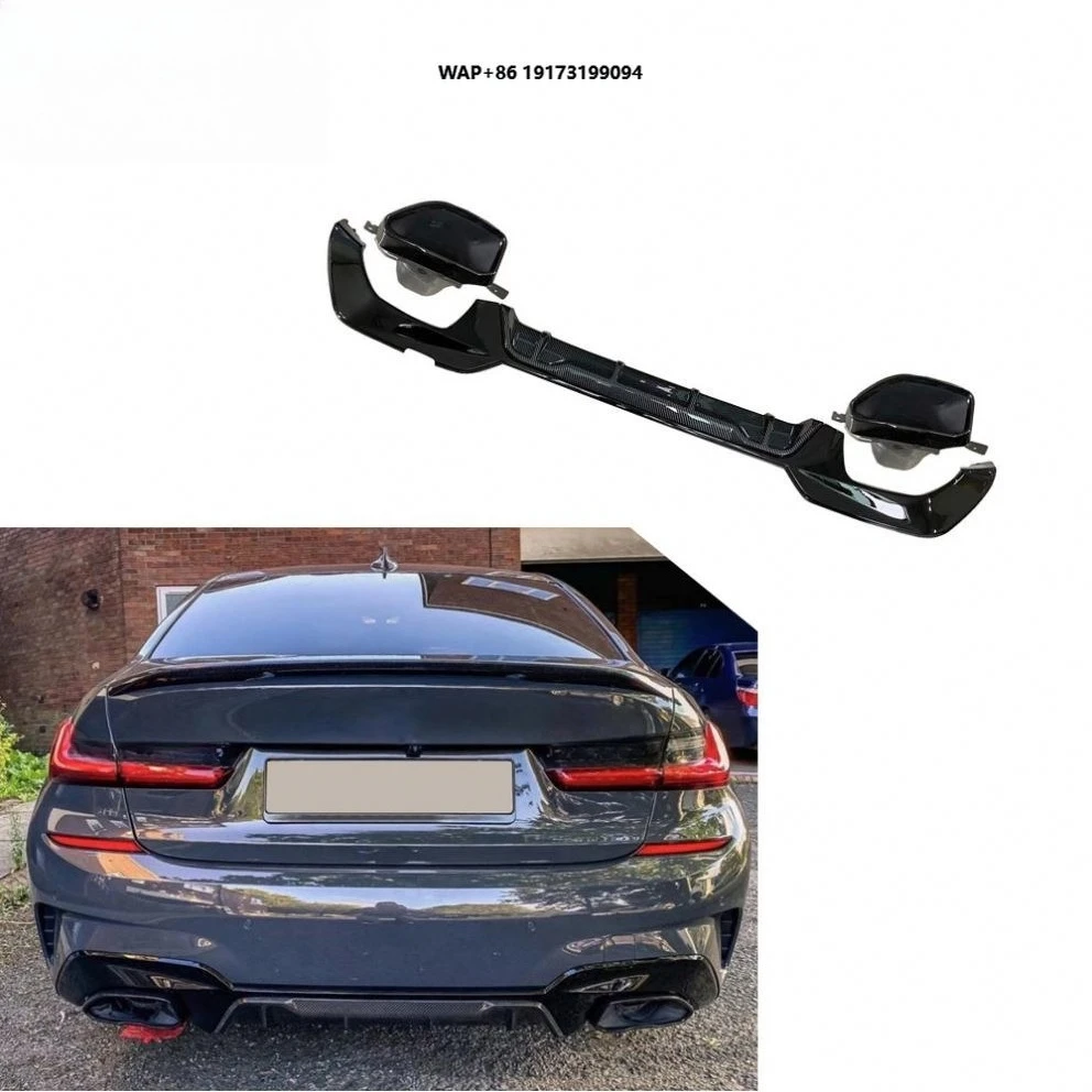 

Modify Luxury 3Series Carbon Fiber Rear Bumper Diffuser with Exhaust for G20 330i M325I M330I 2019-2020