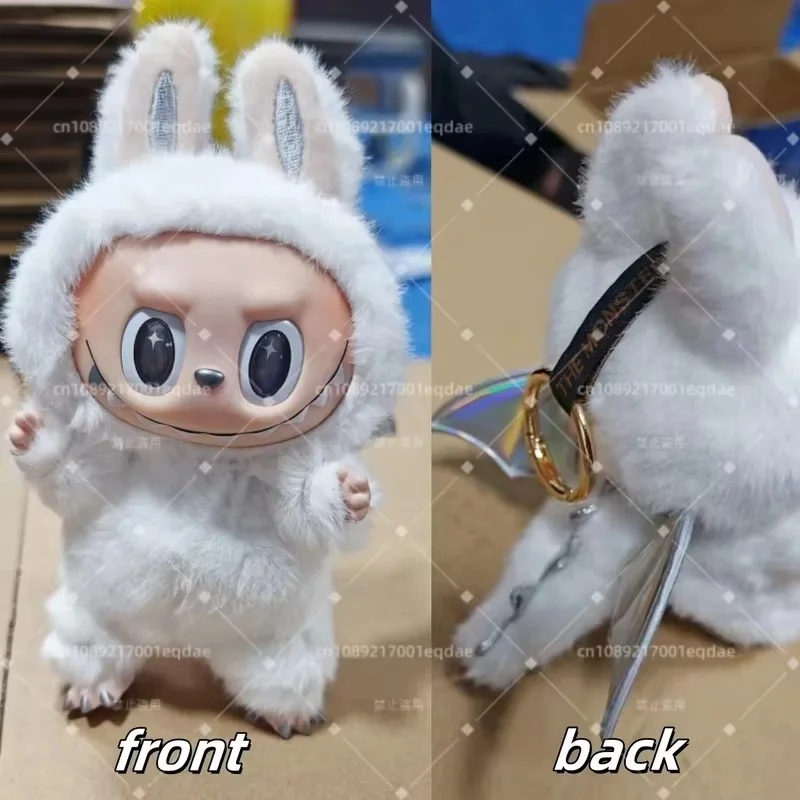 Hot Angel Zimomo Replica Cute Labubu Keyring Kawaii Backpack Decor Labubu Keychain Girl Toy Surprise Christmas Gifts Spot Goods