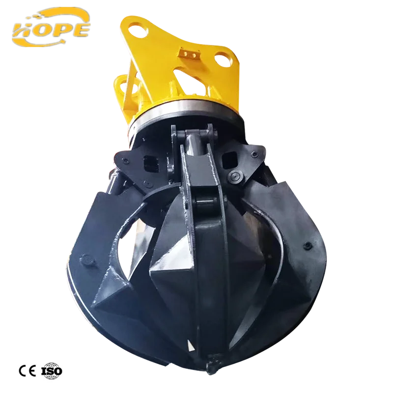 Hydraulic Orange Peel Grapple for Scrap Metal Recycling and Waste Handling Yards view 2