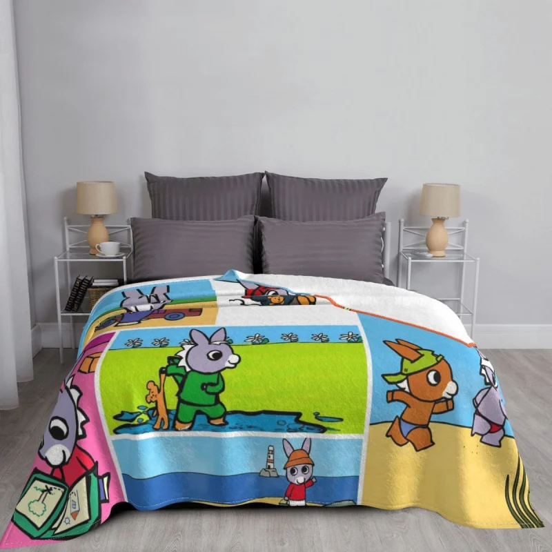 Plaid TROTRO Blanket Sofa Cover Flannel Autumn/Winter Cartoon Gift Warm Throw Blanket for Bedding Couch Bedding Throws