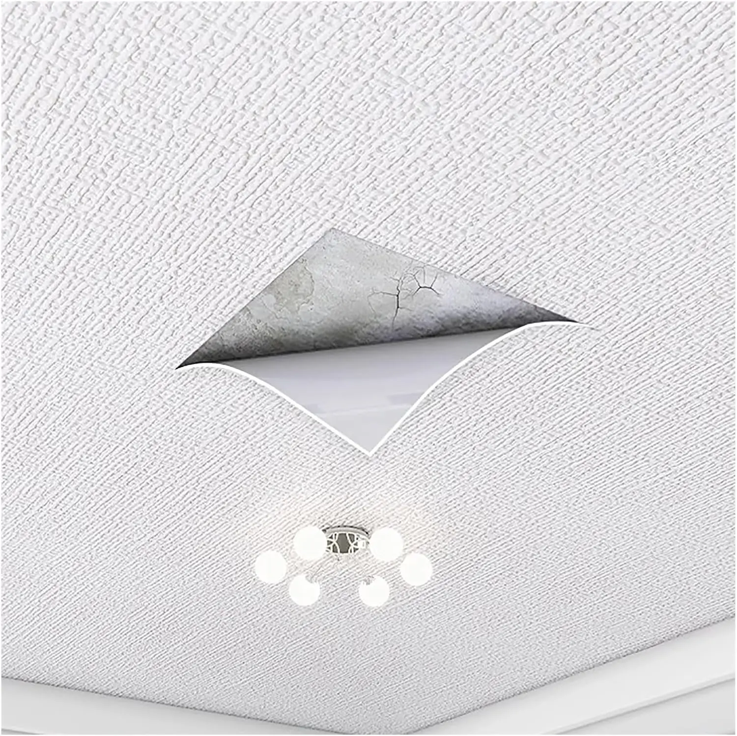 3D Linen Texture Wall Sticker Self-Adhesive Waterproof Wallpaper Mold-proof Moisture-proof Wall Stickers for Bedroom Living Room
