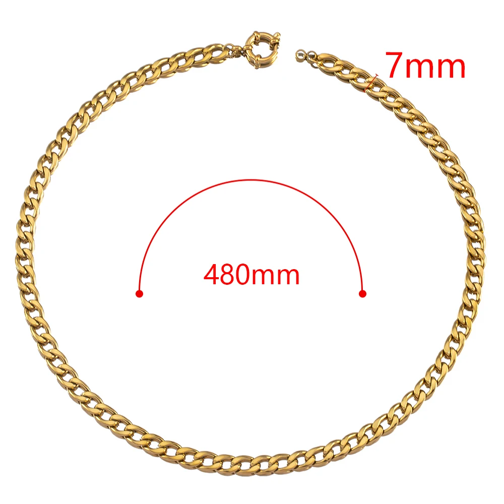 Trend Stainless Steel 45cm Basic Link Chian Bracelet Necklace Women Men Anchor Clasp Beads Chain Sailor Wheel for Jewelry Making
