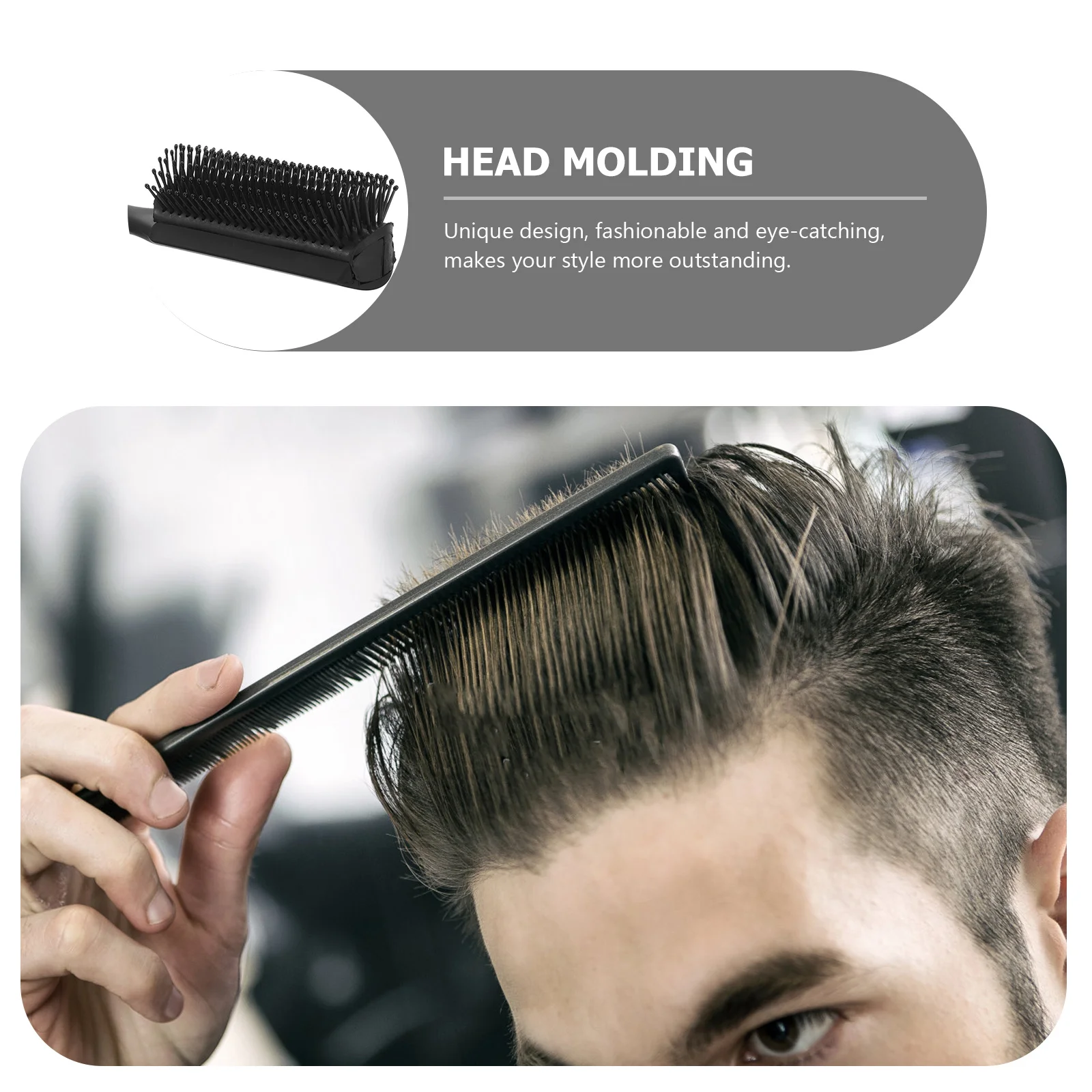 

ABS Oil Head Comb Hair Styling Comb for Men Women Massage Scalp Dandruff Removal Anti Static Detangling Brush Ergonomic Handle