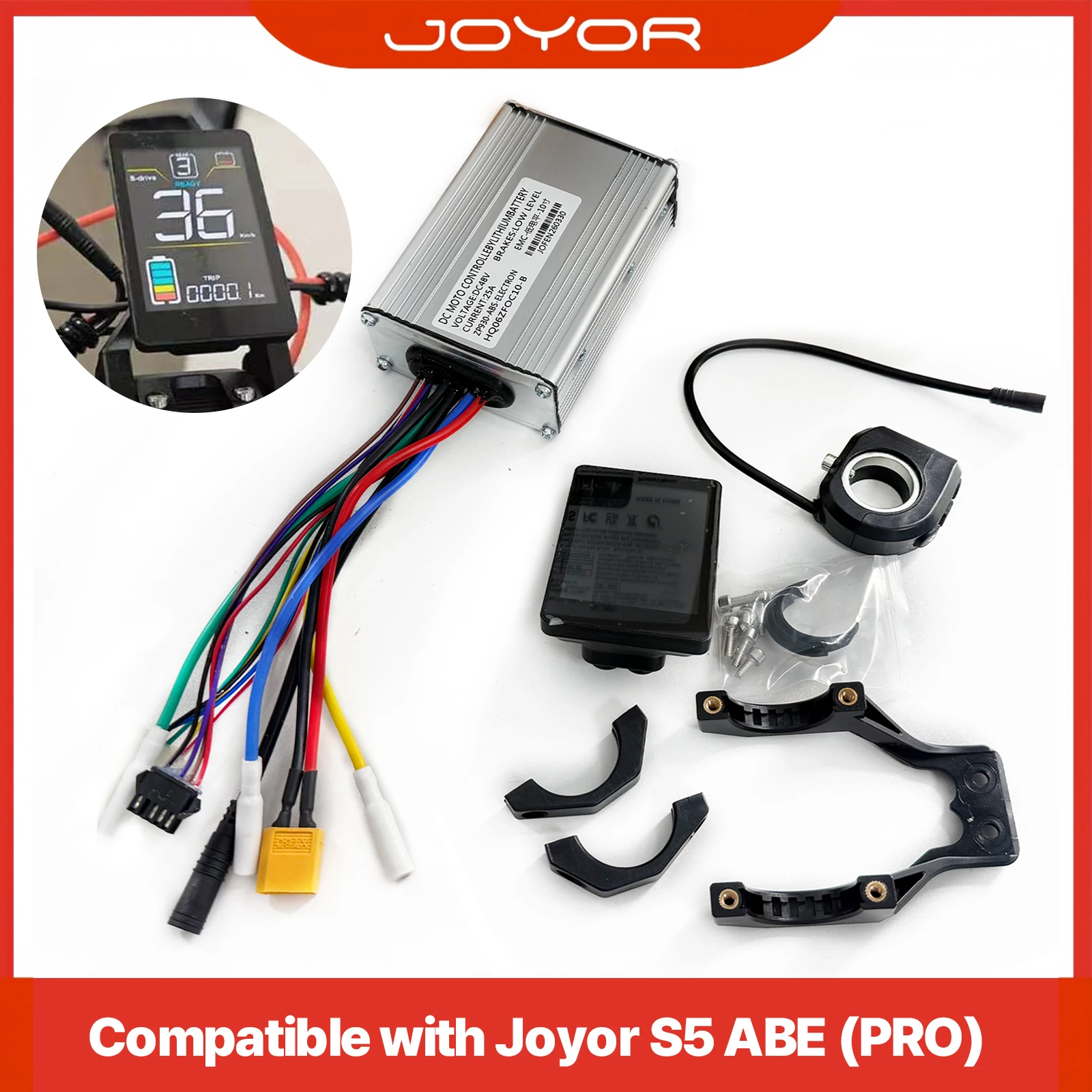 JOYOR S5 ABE/Pro Geschwindigkeits-Entsperrkit 36km/h Entdrosselungs-Set für Elektroroller E-Scooter - Controller & Display Upgrade