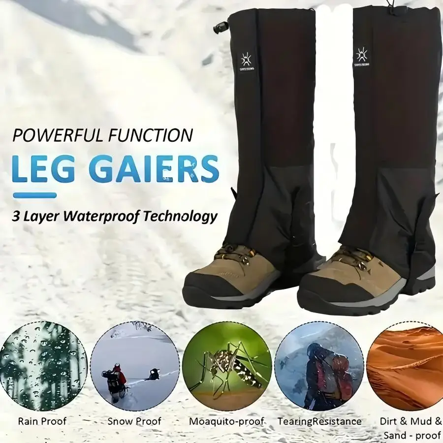 

1 Pairs Waterproof Hiking Gaiters Breathable Desert Mountain Climbing Gaiters for Hiking,Hunting,Walking Skiing for Men & Women