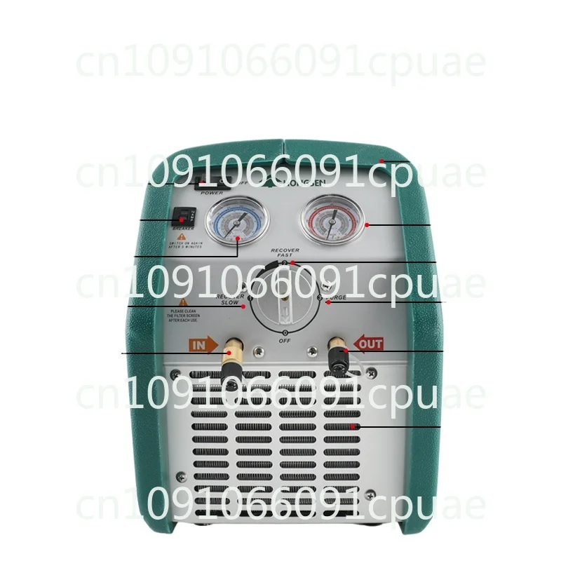 R250/500-F Refrigerant Recovery Machine Double Cylinder Refrigerant Fluorine Extractor and Gas Separation Snow Fluoride Receiver