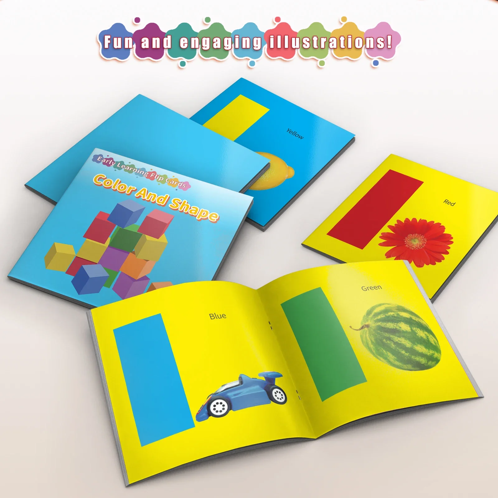 Picture 3: Color Reading Card Book - Early Learning Vivid Knowledge Card Book, Educational Cards
