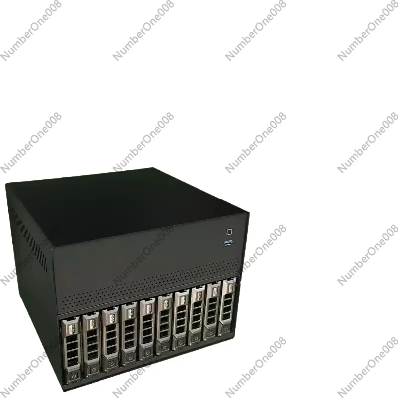 Spot Wind Knowledge N10 NAS chassis 10+2 disk slots MATX motherboard Flyniu PCI-E 1U power supply