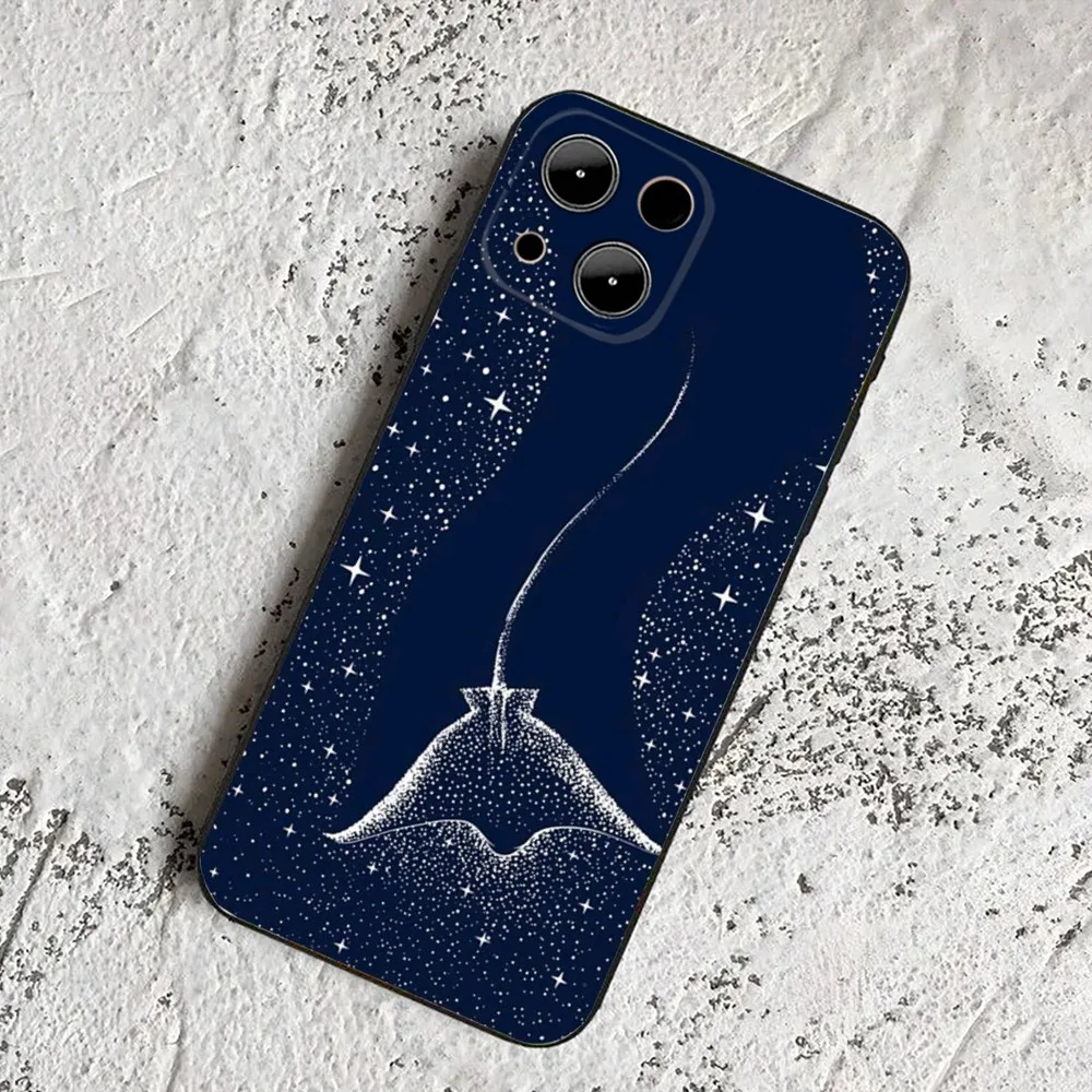 Ocean Animal Manta Ray  Phone Case  For IPHONE 15,13,14,12,Mini ,11, Xr, X ,Xs Pro Max 8, 7 Plus Back Cover