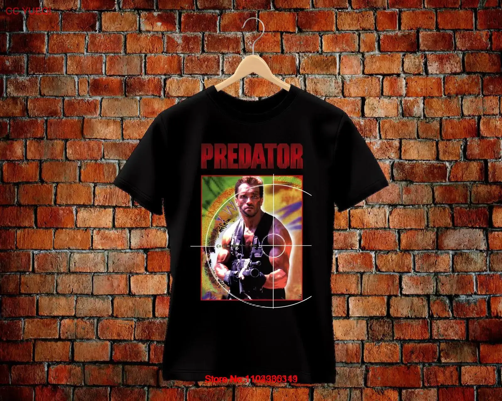 Predator 80's Action Arnold Blackenegger T-Shirt