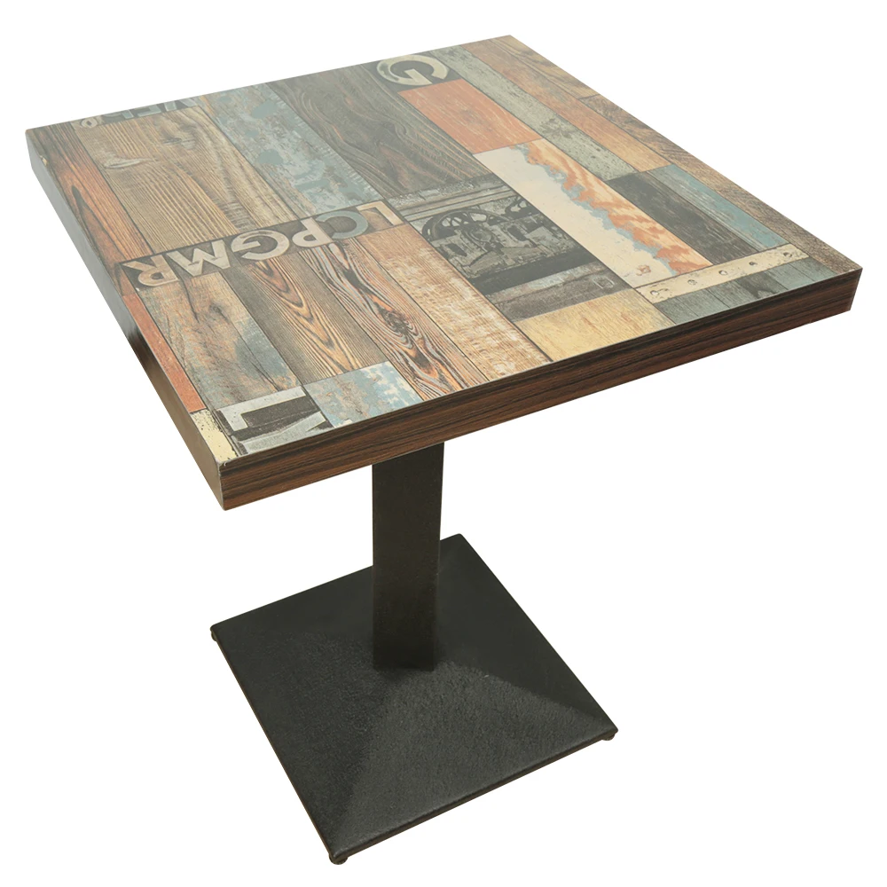 Afbeelding 7: Hoge keukentafel, industriële stijl vierkante bartafel hoogte 75cm hoge bistrotafel veelzijdige poten voor restaurants, keukens