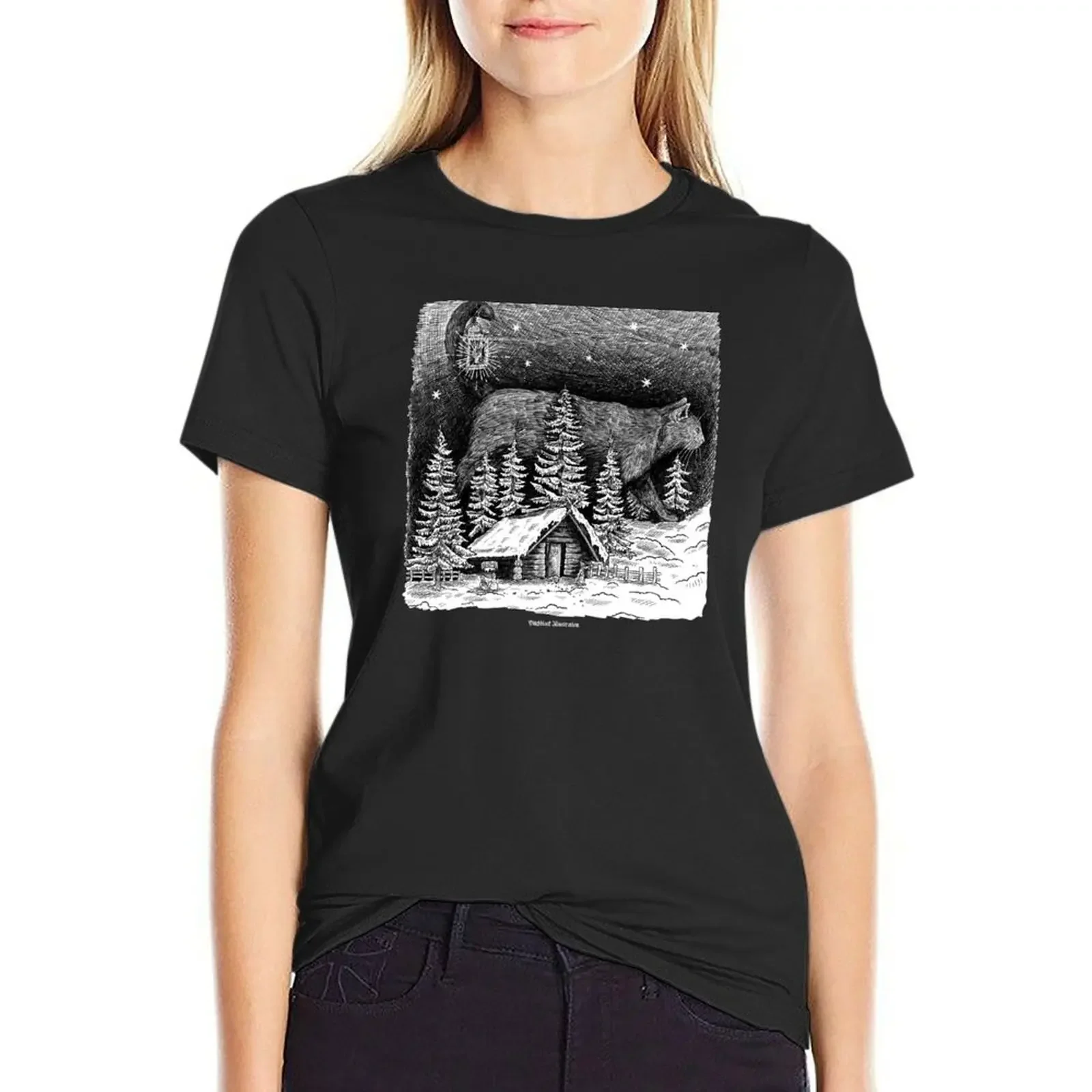 

Jólaktturinn - The Icelandic Yule Car T-Shirt kawaii clothes hippie clothes summer top designer clothes Women luxury