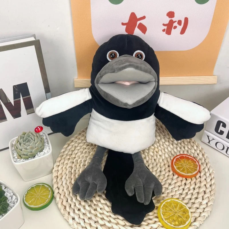 متوفر الأصلي 30 سنتيمتر نجاح باهر الإنجليزية ستيف وماجي الغراب محشوة الحيوان أفخم دمية لعبة عيد ميلاد السنة الجديدة وهدايا عيد الميلاد #3