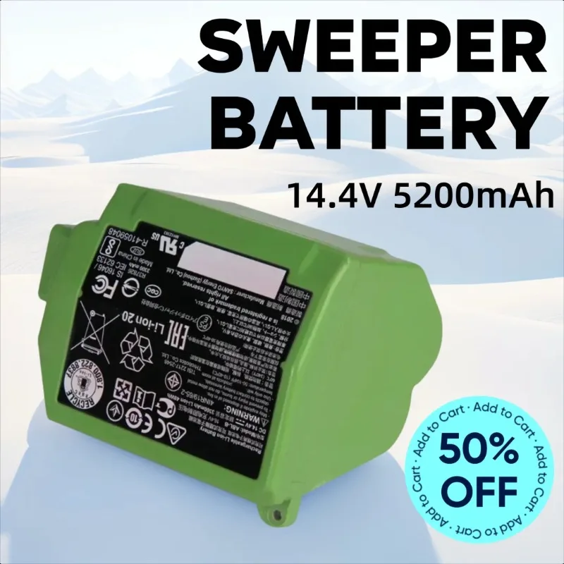 14,4 В, 5200 мАч для Robert IROBOT Roomba S9 9150 S9 + 9550 PN ABL-B аккумулятор для подметальной машины