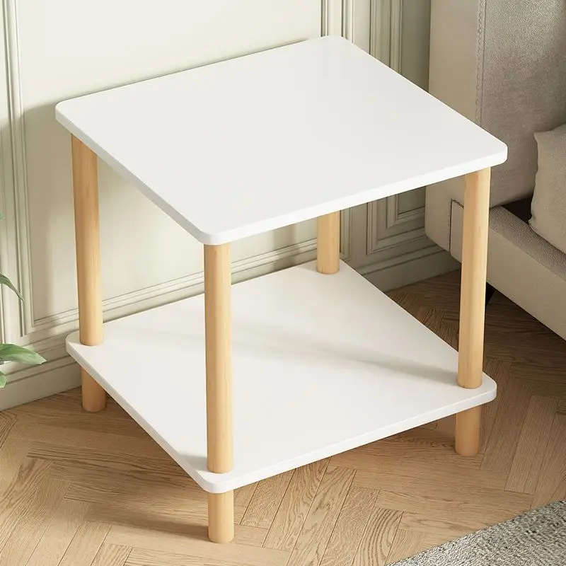 Mesa de té pequeña moderna, sofá minimalista de doble capa, aparador de esquina, dormitorio creativo, Mini mesa cuadrada