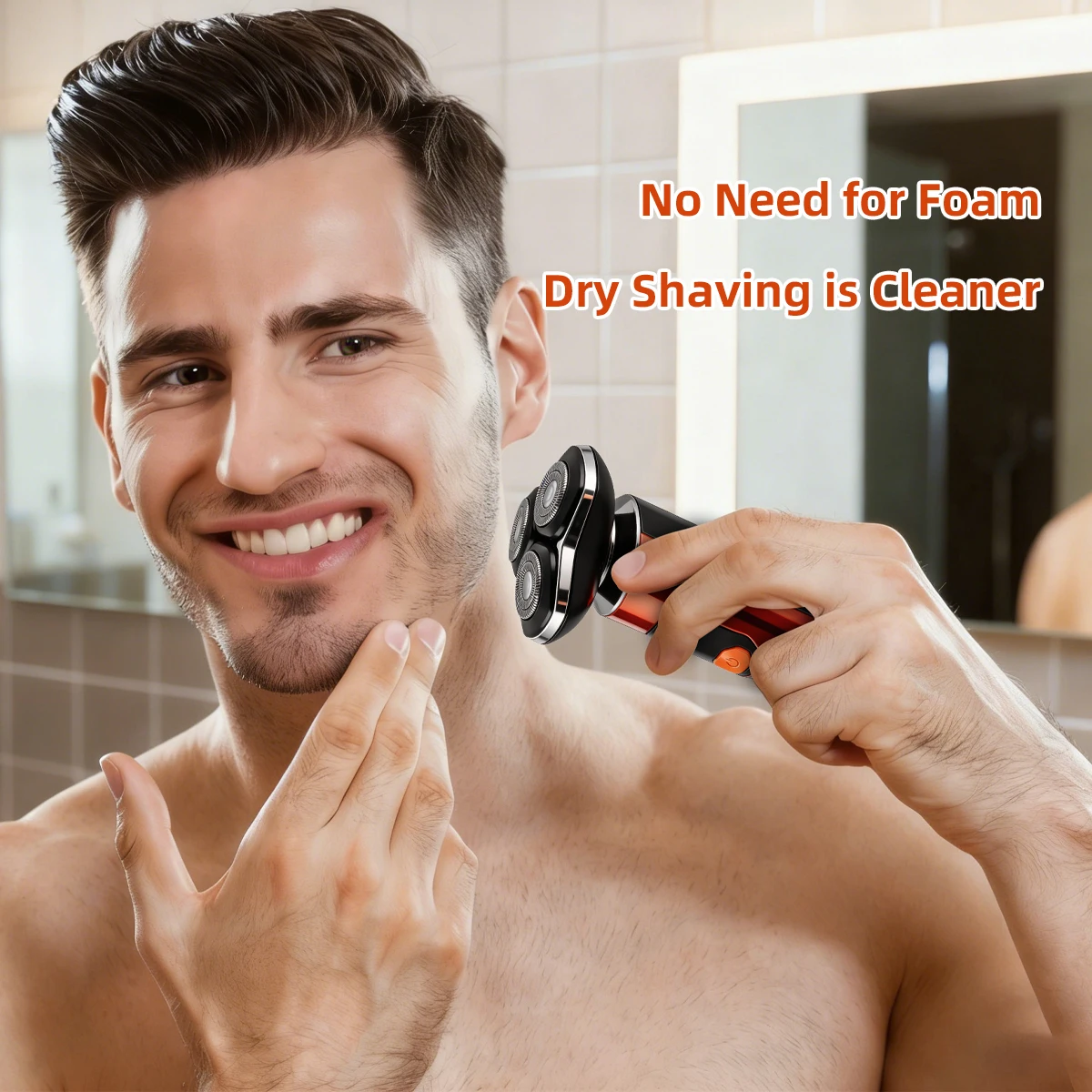 

2 Pcs Men Grooming Kit IPX6 Waterproof 3D Floating Electric Shaver USB Fast Charging Digital Display Razor Low Noise Ceramic