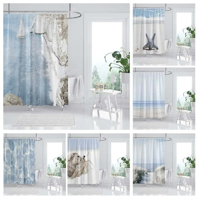 Waterproof fabric shower curtain Bathroom curtain accessories 180x200 Bath curtain for shower 240*200 nordic boho decor 240x200