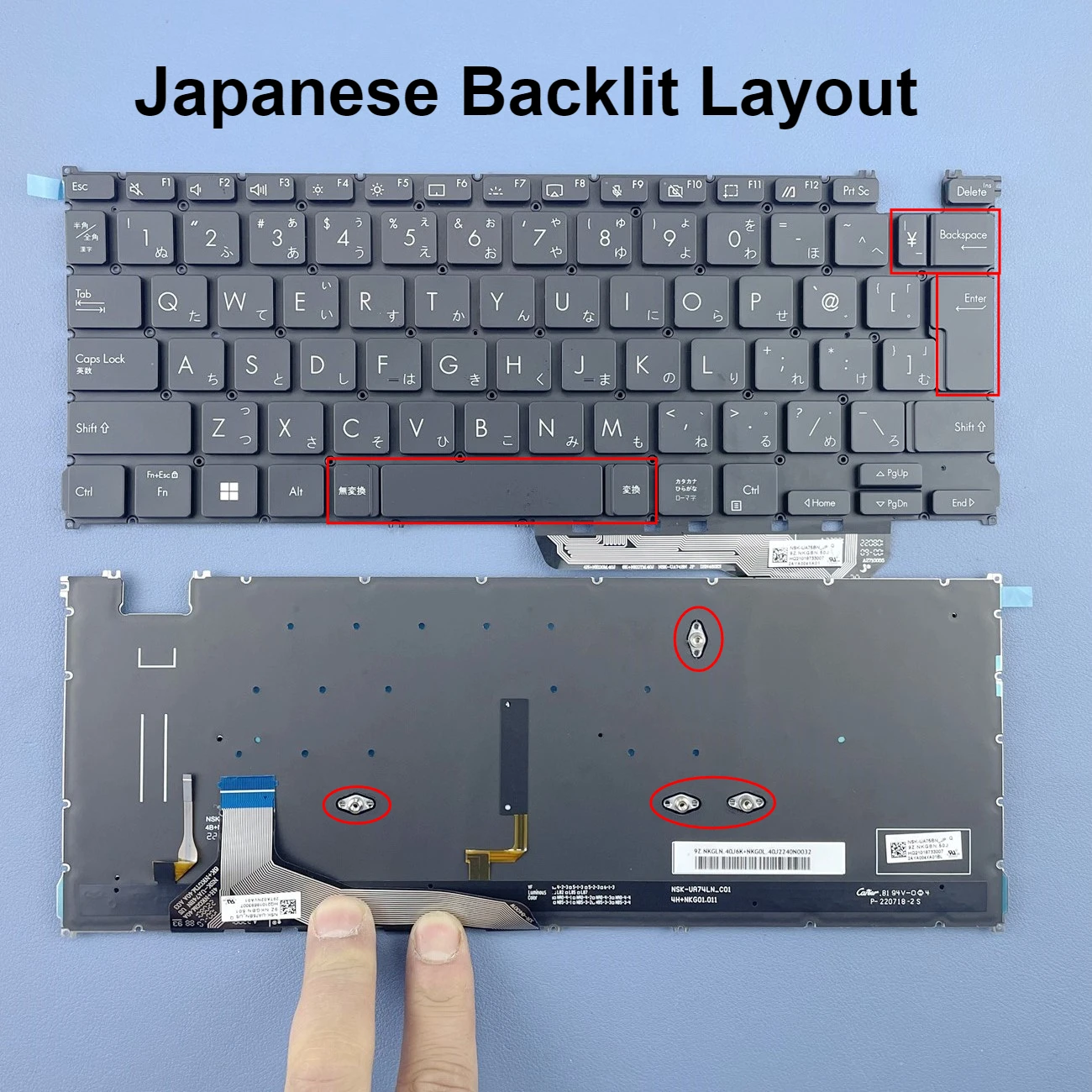 US UK Japanese Backlit  Keyboard For ASUS Zenbook 14 Ultralight UX435 UX3402 UX5401 UX425 NSK-UA75BN Series