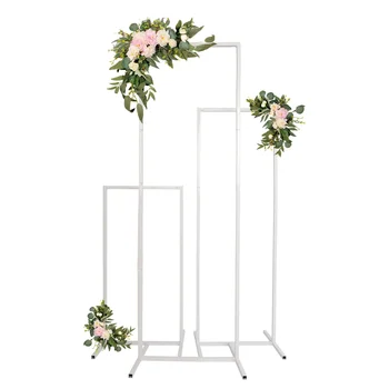 Wedding Arch Backdrop Stand Square Metal Rectangular Frame for Ceremony Party Birthday…