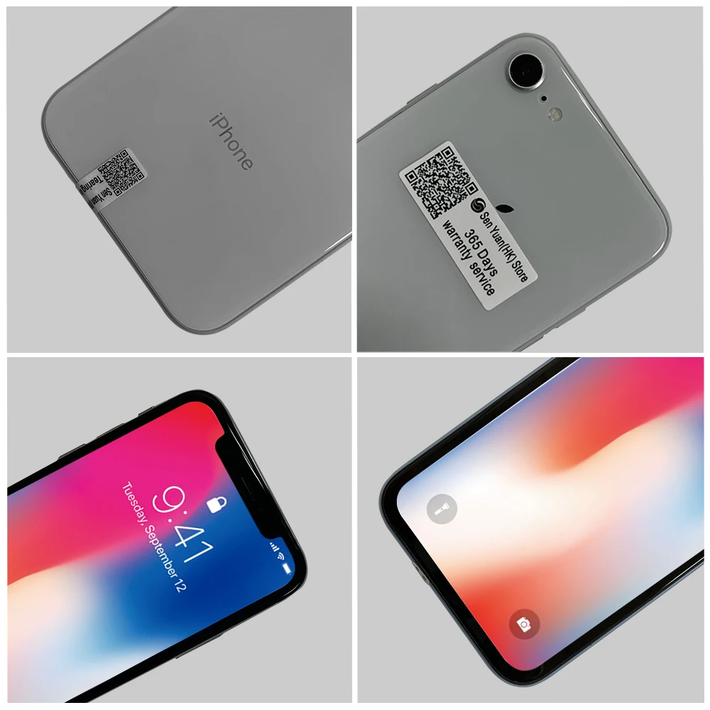 Оригинальный разблокированный мобильный телефон Apple iPhone X 4G, 3 ГБ ОЗУ, 64 ГБ/256 ГБ ПЗУ, 5,8 дюйма, OLED-экран, 12 МП * 2 + 7 МП A11, шестиядерный мобильный телефон