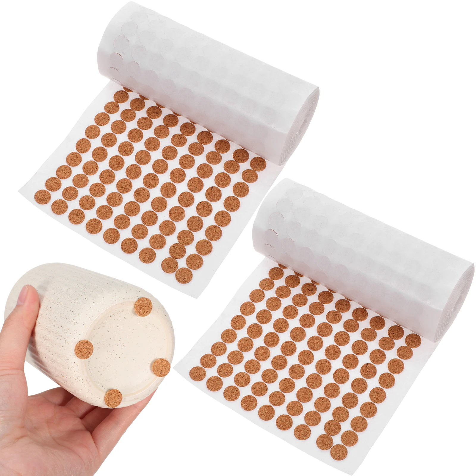 

Cork Pad Protector Bumper Pads Cabinet Door Quiet Adhesive Furniture Protector Table Crash Softwood Pads Drawer
