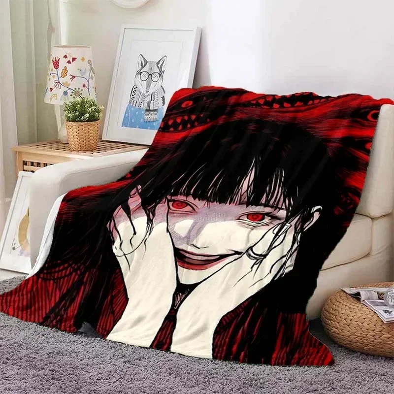 Junji Ito Tomie Kawakami Ghost Soft Plush Blanket,Flannel Blanket Throw Blanket for Living Room Bedroom Bed Sofa Picnic Cover 3D