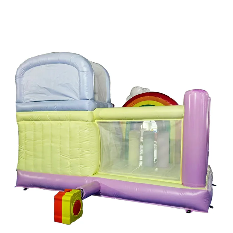 رخيصة جديدة نفخ كذاب لعبة الشريحة قوس قزح نفخ الكرة العائمة ترتد البيت