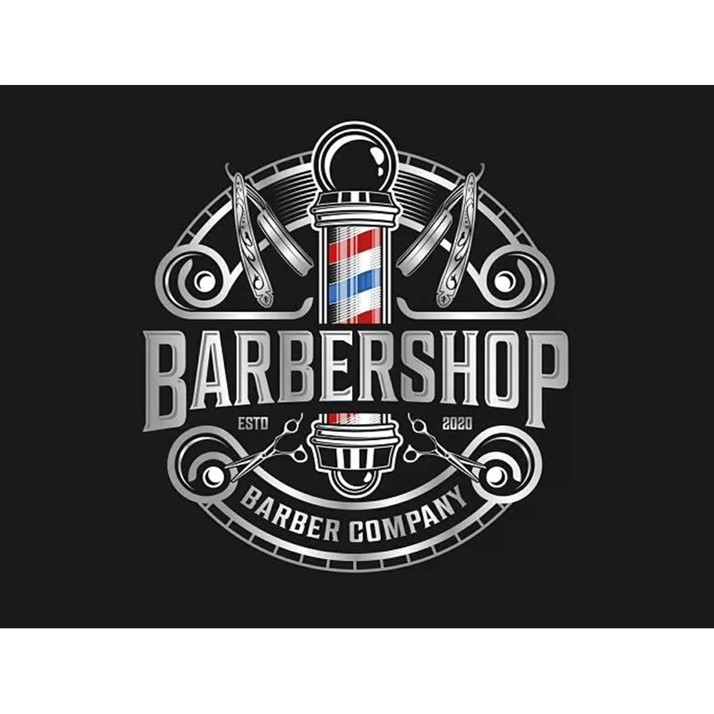 Bandera de barbería de 90x150cm con pancarta de empresa de barbería personalizada