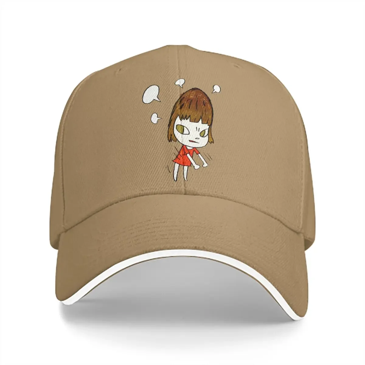 Summer Cap Sun Visor Little Girl Dancing Hip Hop Caps Yoshitomo Nara Japanese Artist Peaked Hats