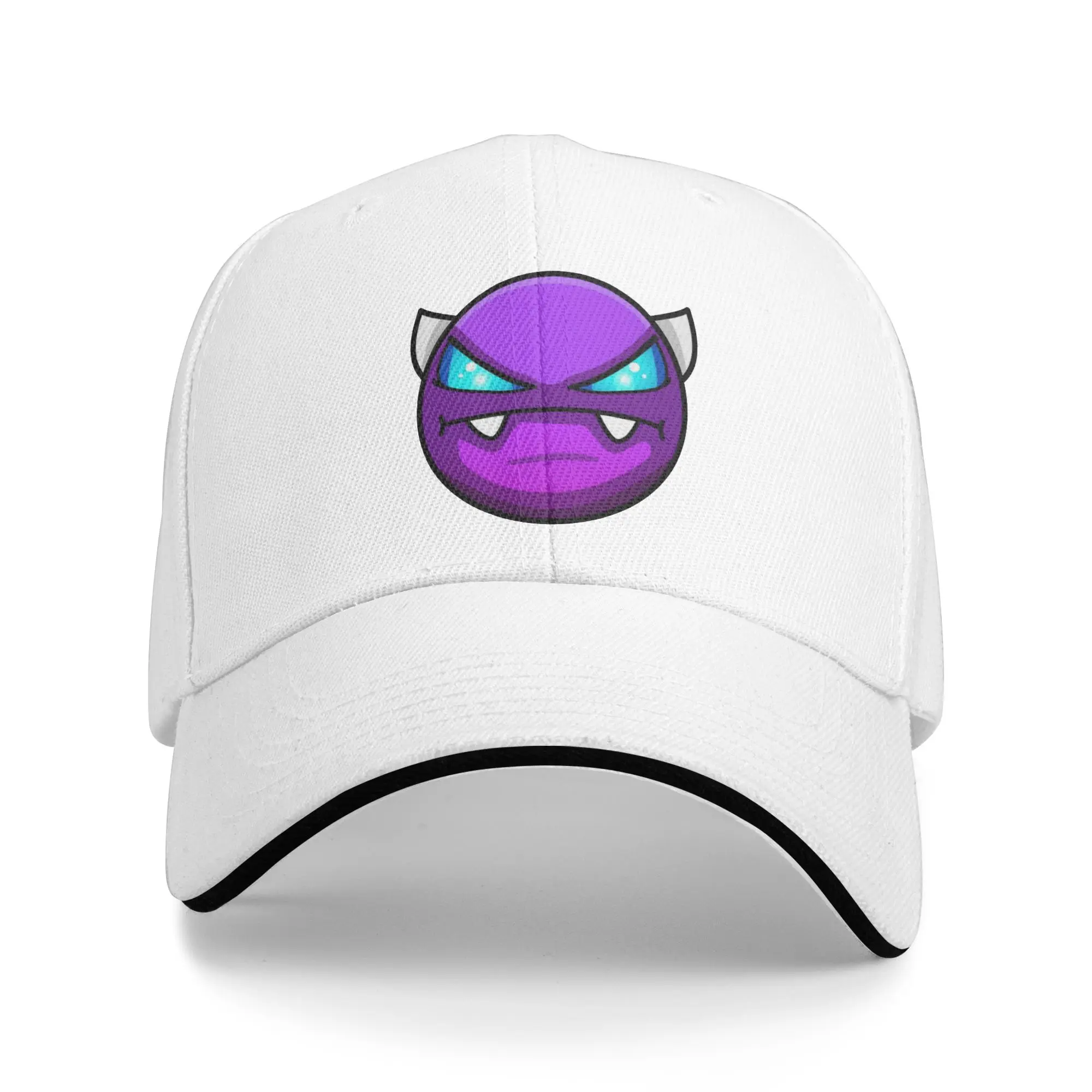 Geometry Cube Game Dash Baseball Cap Popular Easy Demon Sandwich Caps Unisex Polyester Hats Cap Outdoor