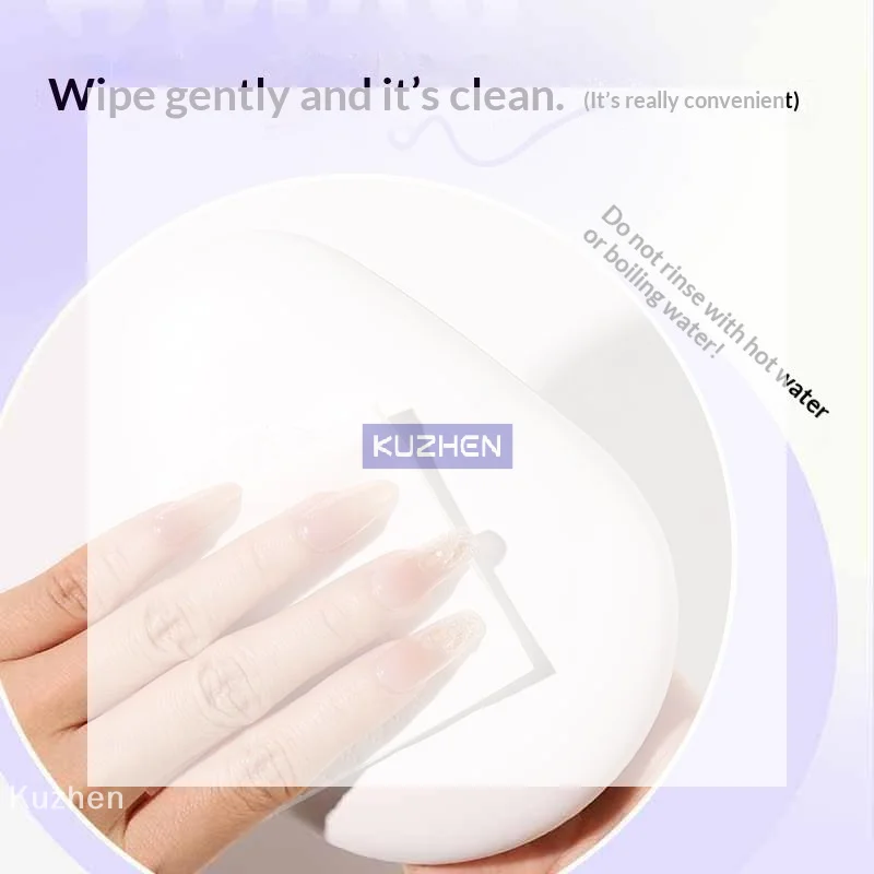 /Kuz/Extra Large Lotion Sunscreen Ointment Applicator Soft Leather Surface Puff Body Cleaner Shower Brush Sunscreen Applicator