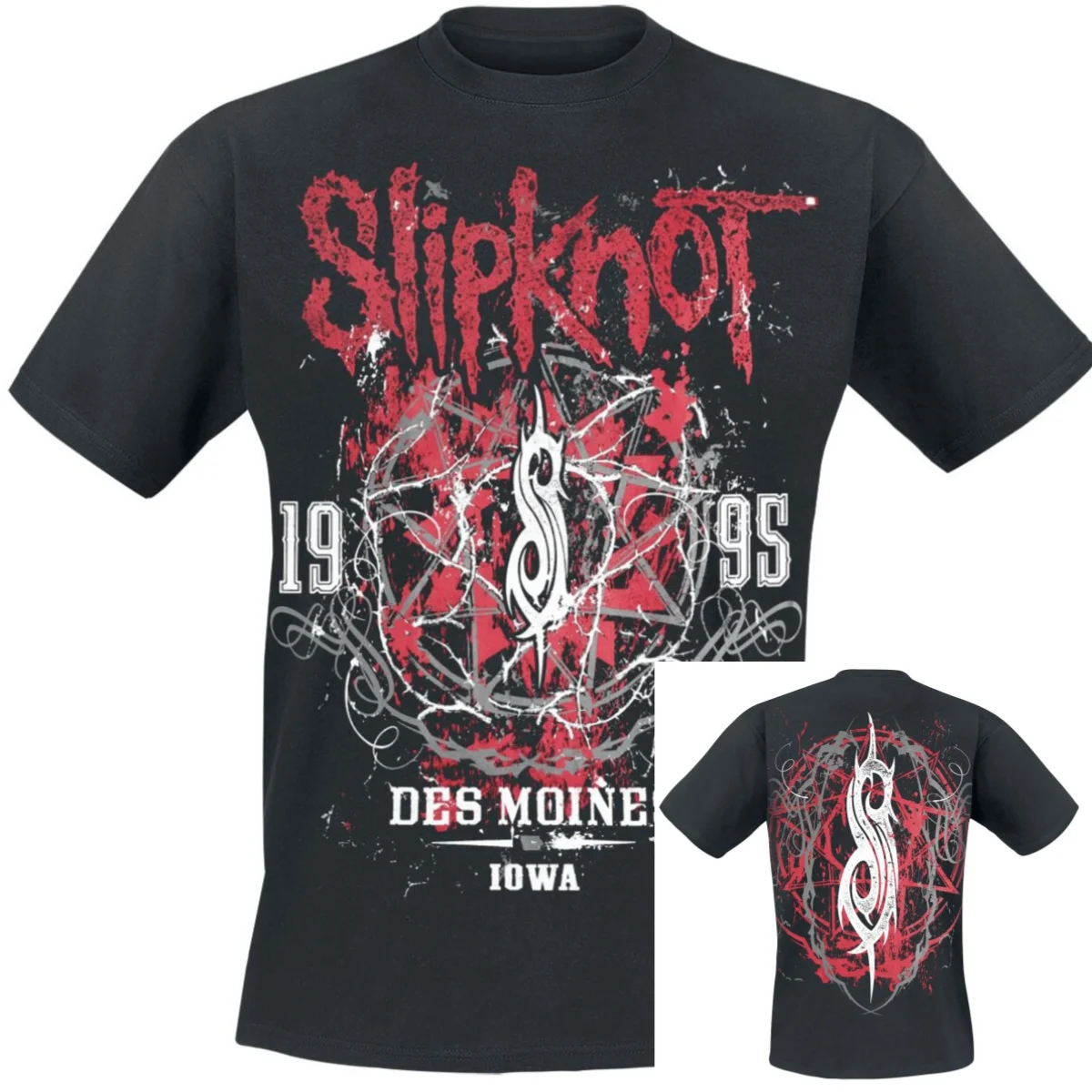 Camiseta Iowa Star Slipknot para hombre y mujer, camiseta gráfica Vintage de banda de Rock y Metal, 100% algodón, ropa informal de verano