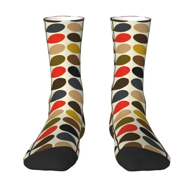 Custom Orla Kiely Abstract Multi Stem Socks Men Women Warm 3D Print Mid Century Scandinavian Geometric Sports Football Socks