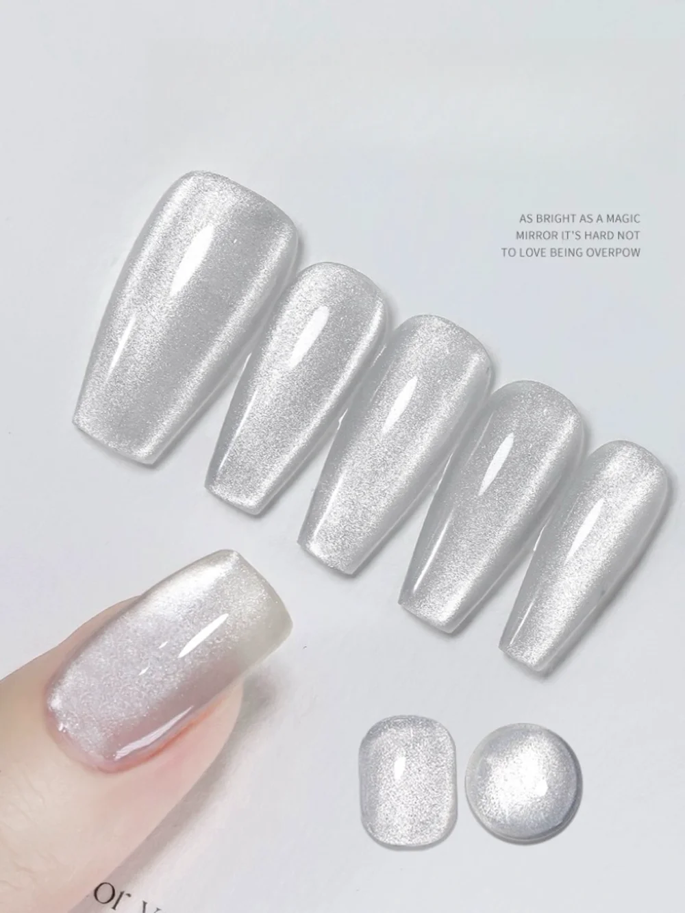 9D Porcelain White Cat Eye Magnetic Gel Polish for Nail Art Soak Off Manicure Pink Gel Semi Permanent UV LED Nail Varnish Gel