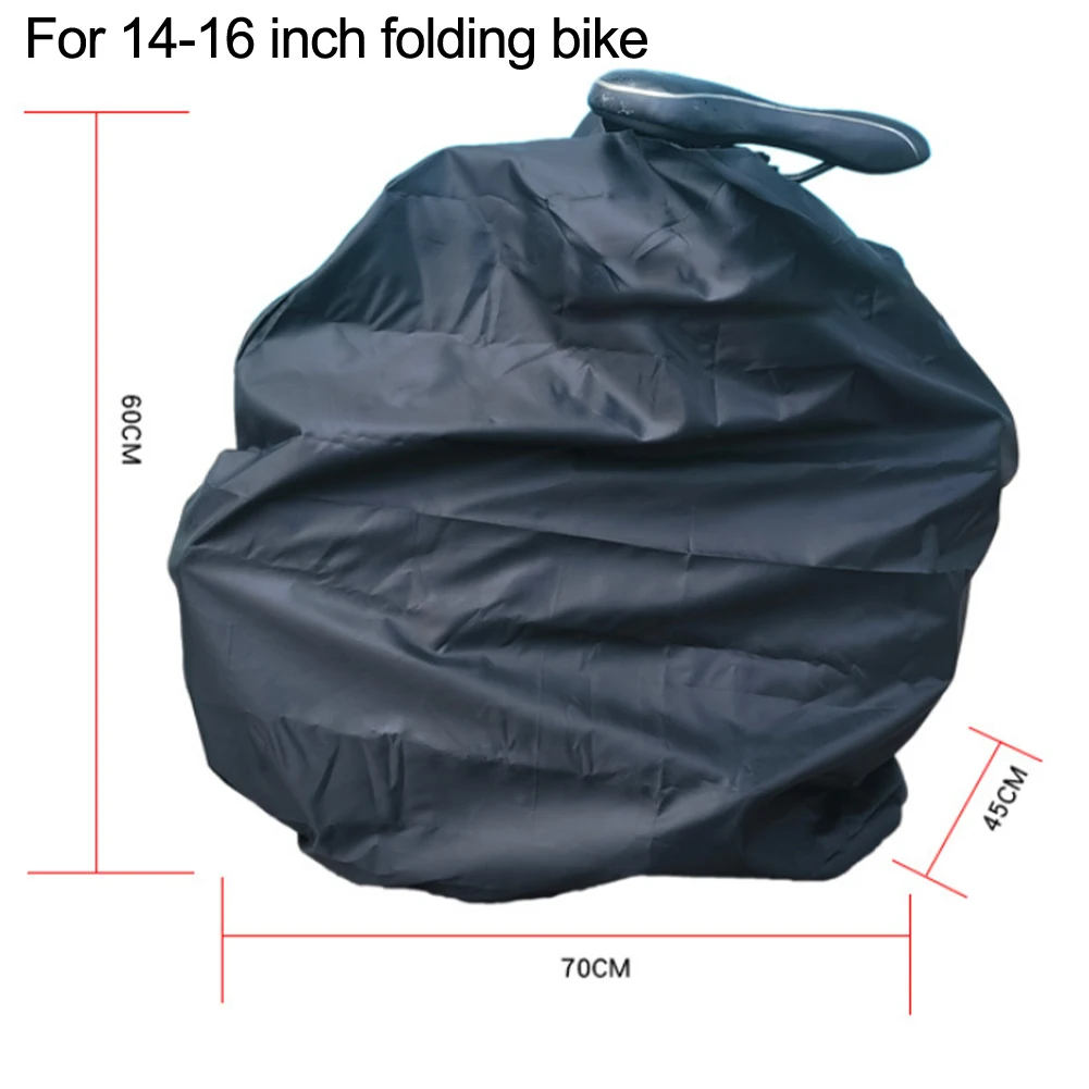 Folding Bike Cover Antidust Storage Bag For Brompton 14 To 16 / 20 To 22 Inches 320 Polyester Folding Bike Cover Bicycle Accesso