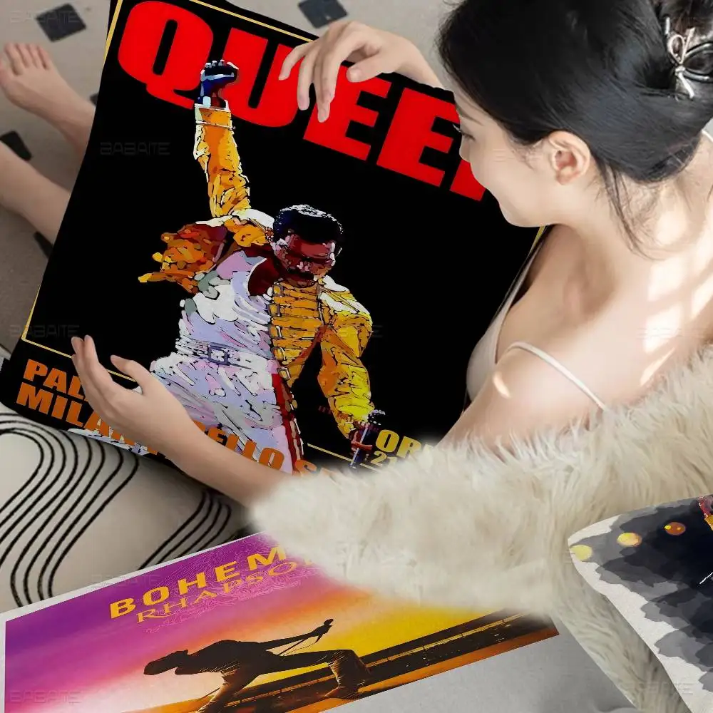Freddie Mercury Singer pillow cover sofa cushion cover home room decoration children gift