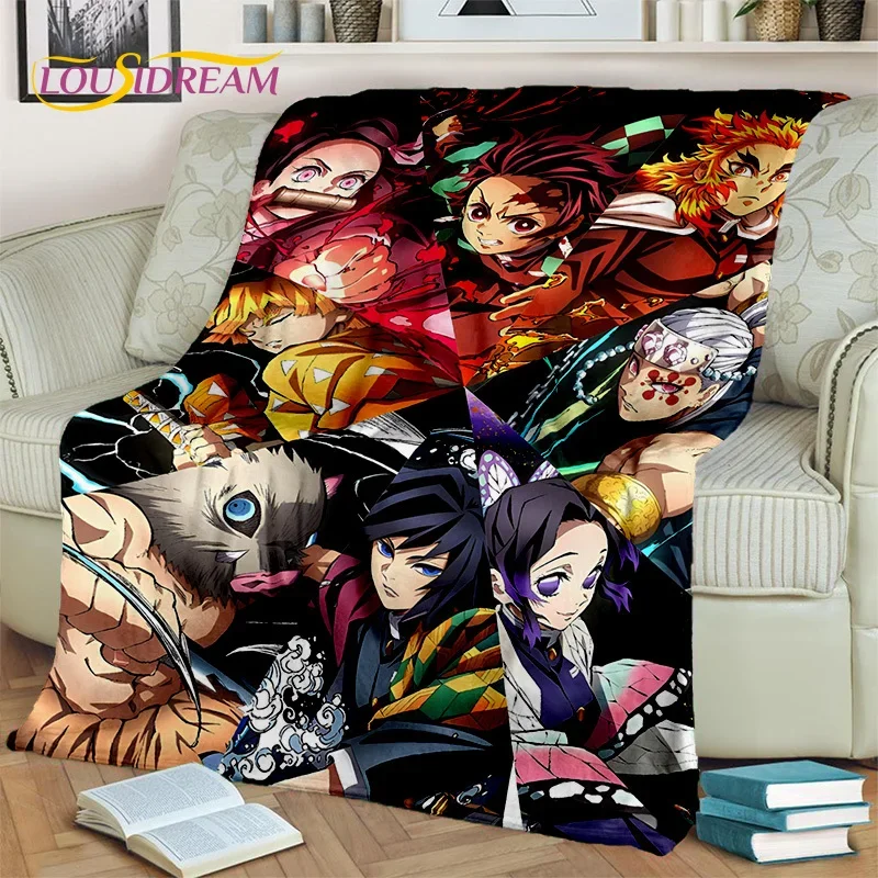 

Kamado Nezuko Demon S-Slayer Japan Anime Soft Flannel Blanket for Beds Bedroom Sofa Picnic,Throw Blanket for kidOutdoors Leisure