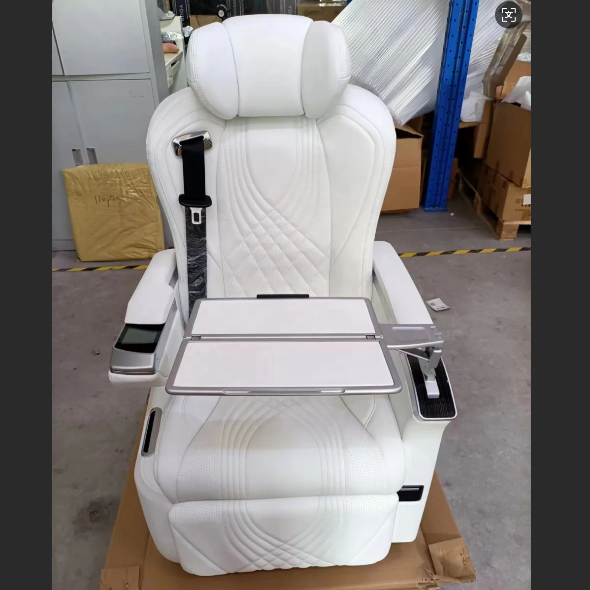 Van Interior  Design Leather Van Seat with Table Leather Captain Seat for W447 V300 Metris Sprinter Car Seats