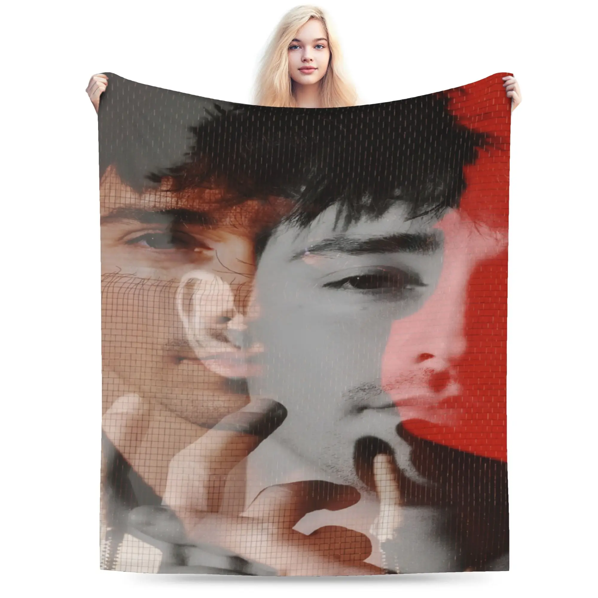 C-Charles L-Leclercs Blanket  Travel Flannel Throw Blanket For Outdoor Soft Custom DIY Quality Bedspread Birthday Gift