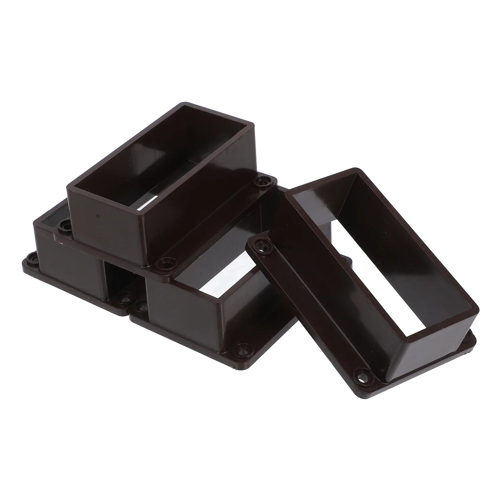 

4 Pcs Fence Bracket Connector for Deck Post Repair Kit Heavy Duty Railing Horizontal Vinyl MountingBracket Suitable Outdoor