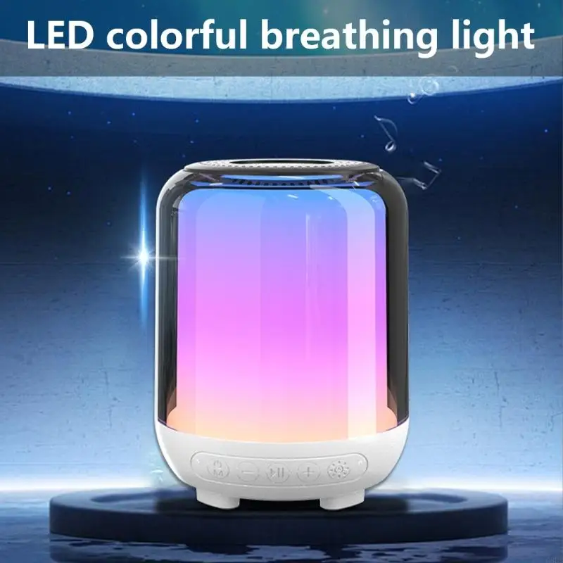 G8DB Wireless Bluetooth-Bluetooth Compatibile con subwoofer Night Light LED 3 Gear Desktop Regolable Woofer Presente