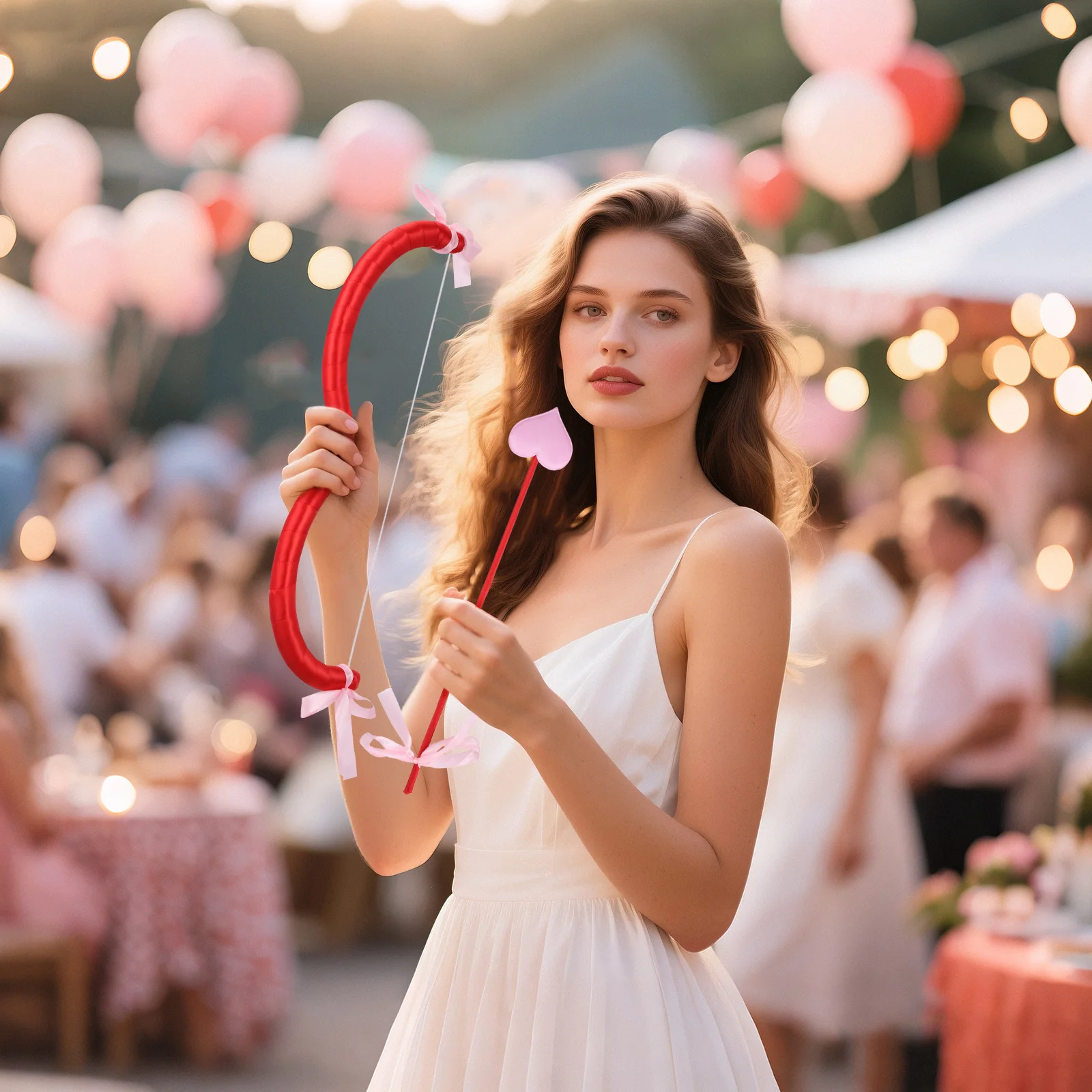 Schaumstoff Amor Pfeil und Bogen Prop Set Cosplay Party Kostüm Zubehör für Valentinstag Halloween Fotografie Events Frauen Männer Spaß