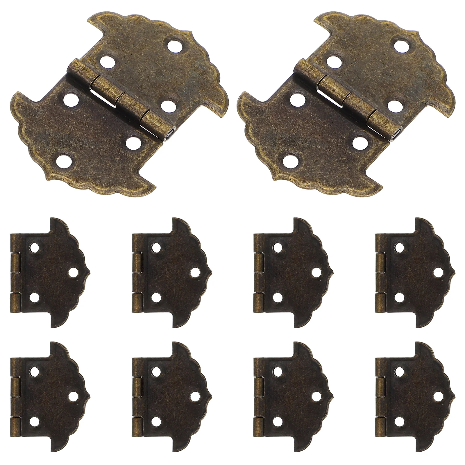 

1 Set Decorative For Wooden Small Box Replacement Alloy Metal Smooth Long Hinges Jewelry Case Hinge Cabinet Hinges Wood Gate