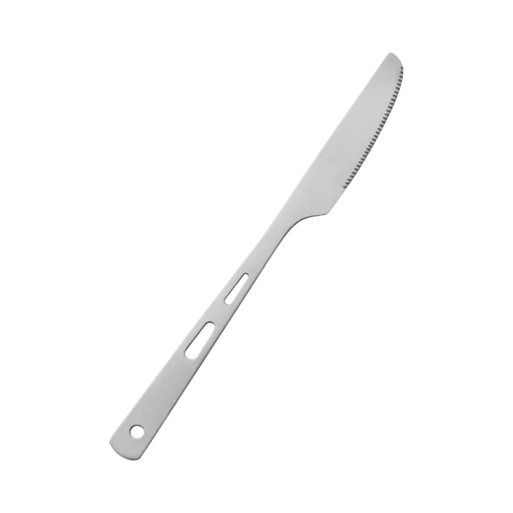 Lightweight Cutlery Set Titanium Camping Cutlery Rust-proof Cutlery Scratch-resistant Material Carabiner Attachment For Picnics