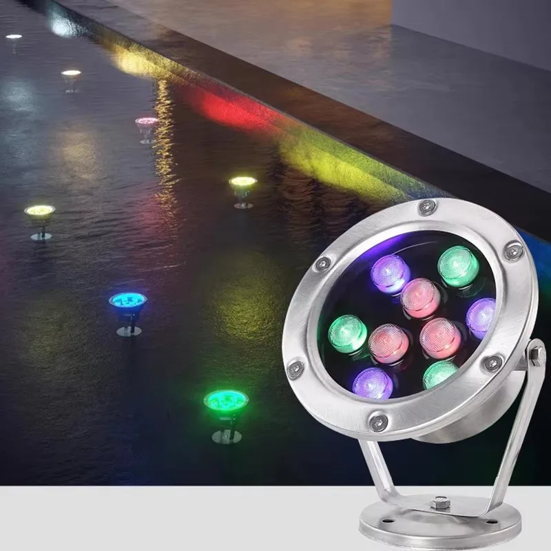 Waterproof Outdoor Pool Fountain Pool Underwater Light Emitting Diode Pool Light