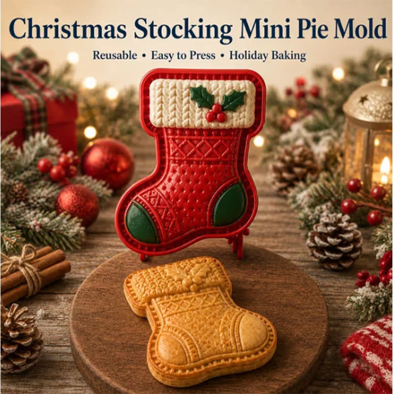 Christmas Themed Mini Pie Mold Collection Portable Practical Small Tart Baking Mould Set Xmas Home Kitchen Bakeware Tools